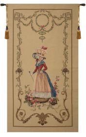 A Lady Waiting European Tapestry
