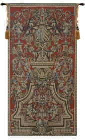 Heraldic Red Small European Tapestry