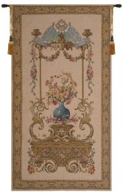 Floral Vase in a Gazebo European Tapestry