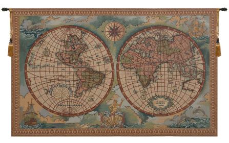 Antique Map I Italian Wall Tapestry