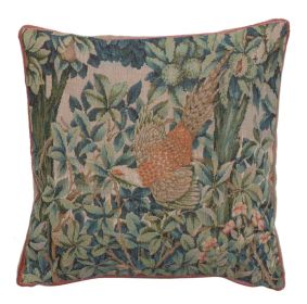 A Pheasant In A Forest Small French Cushion Cover