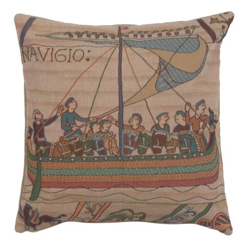 Bayeux The Boat Large French Cushion Cover