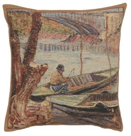 Peche au Printemps Cushion Cover