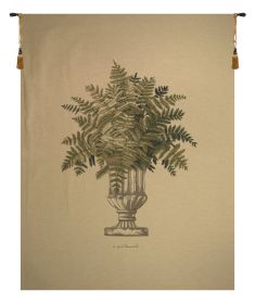 Fern Beige Large European Tapestry