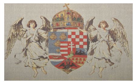 Hungary Coat of Arms Stretched Wall Tapestry