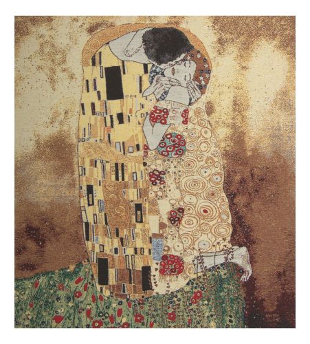 The Kiss V Stretched Wall Tapestry