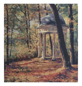 Gazebo in The Park Stretched Wall Tapestry