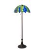 62" High Tiffany Honey Locust Floor Lamp