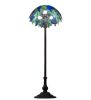 62" High Tiffany Honey Locust Floor Lamp