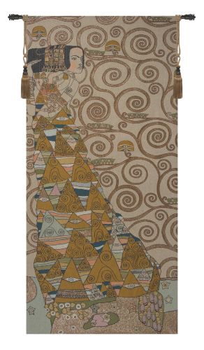 L'Attente Klimt a Gauche Clair French Tapestry