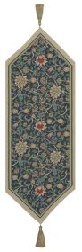 Fleur De Morris Blue Table Runner