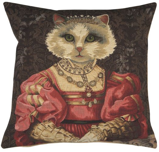 Cat With Crown A European Cushion Covers