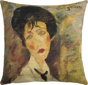 Woman With a Black Tie II European Cushion Covers