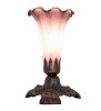 7" High Lavender Tiffany Pond Lily Victorian Mini Lamp
