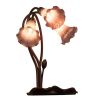 16" High Lavender Tiffany Pond Lily 3 LT Accent Lamp
