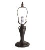 13" High Tiffany Jeweled Peacock Accent Lamp