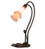 16" High Pink Pond Lily 2 LT Accent Lamp