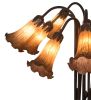 22"H Amber Pond Lily 10 LT Table Lamp
