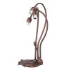 16" High Pink/Blue Tiffany Pond Lily 3 LT Accent Lamp