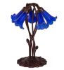 17" High Blue Pond Lily 5 LT Accent Lamp