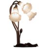16" High White Tiffany Pond Lily 3 LT Accent Lamp