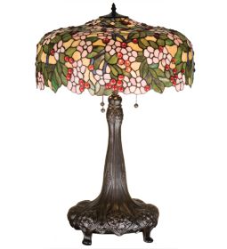 31" High Tiffany Cherry Blossom Table Lamp