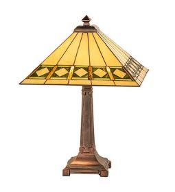 24 High Diamond Band Mission Table Lamp