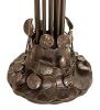 63" High Seafoam/Cranberry Tiffany Pond Lily 12 LT Floor Lamp