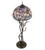 75"H Tiffany Magnolia Floor Lamp