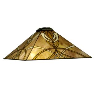 17.5" Square Glasgow Goblet Shade