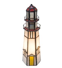 9"H The Lighthouse on Marble Head Accent Lamp