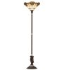 74" High Shell with Jewels Floor Lamp