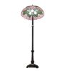 62" High Tiffany Cabbage Rose Floor Lamp
