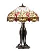 30" High Tiffany Hanginghead Dragonfly Table Lamp