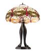 30" High Tiffany Hanginghead Dragonfly Table Lamp