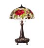 31" High Renaissance Rose Table Lamp