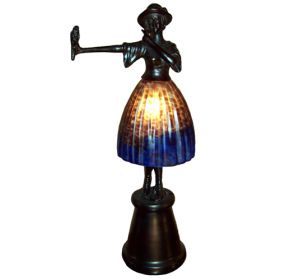 16" High Silhouette Polly Accent Lamp
