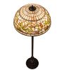62" High Tiffany Turning Leaf Floor Lamp
