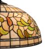62" High Tiffany Turning Leaf Floor Lamp