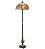71" High Tiffany Turning Leaf Floor Lamp