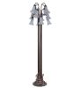 63" High Gray Tiffany Pond Lily 12 Light Floor Lamp