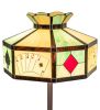 63" High Poker Face Floor Lamp