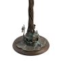 61" High Gray Tiffany Pond Lily 12 Light Floor Lamp