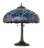 27" High Tiffany Hanginghead Dragonfly Table Lamp