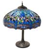 27" High Tiffany Hanginghead Dragonfly Table Lamp