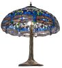 27" High Tiffany Hanginghead Dragonfly Table Lamp