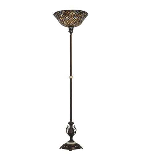 70"H Tiffany Fishscale Torchiere