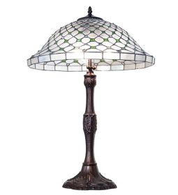 26" High Diamond & Jewel Recurve Table Lamp