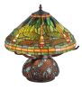 17H Tiffany Dragonfly w/Tiffany Mosaic Base Table Lamp