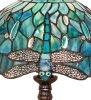 16" High Tiffany Hanginghead Dragonfly Table Lamp